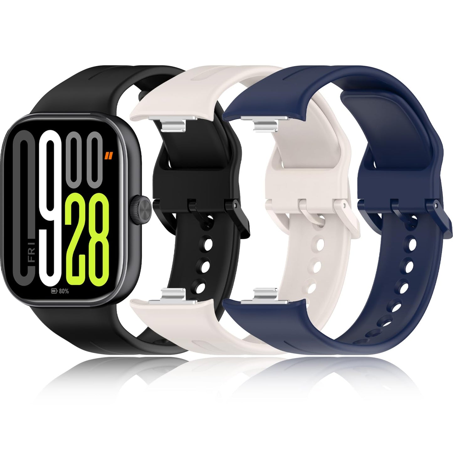Z.DuDuZAZA Correas de Reloj Inteligente para Redmi Watch 5 (Paquete de 3 / Pack de Color C)