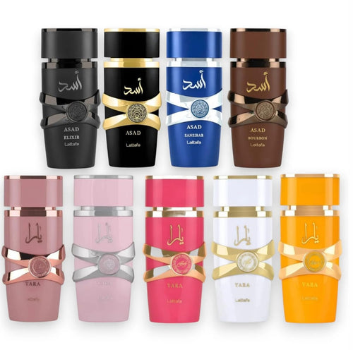 Lattafa Yara and Asad Collection Bundle (9 Piezas / 100ML cada una)