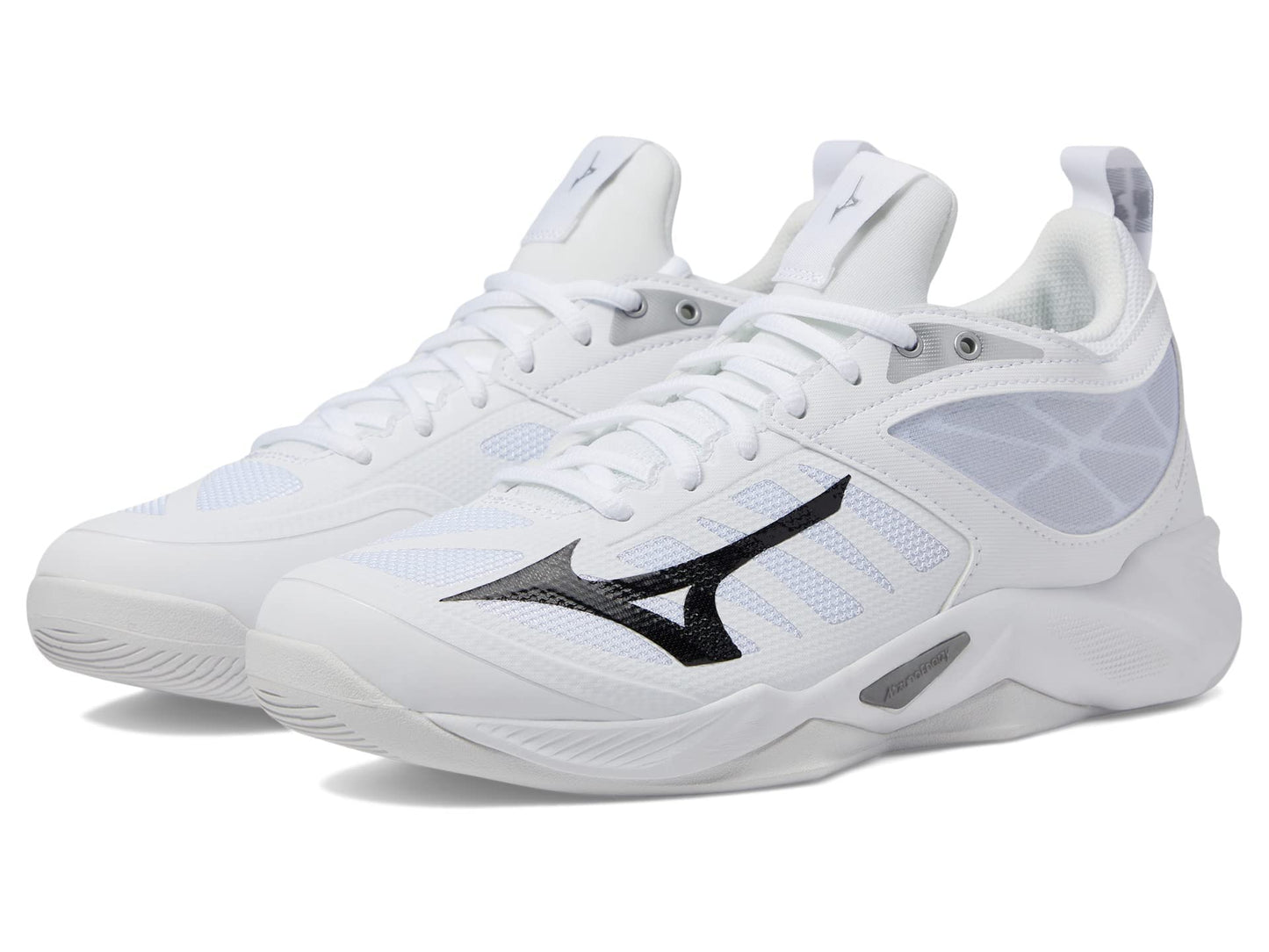 Mizuno Women's Wave Dimension Volleyball Shoe, White-Black