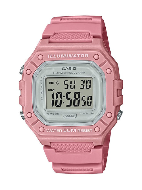 Reloj Deportivo Digital Casio Illuminator W218HC-4AV (Rosa)
