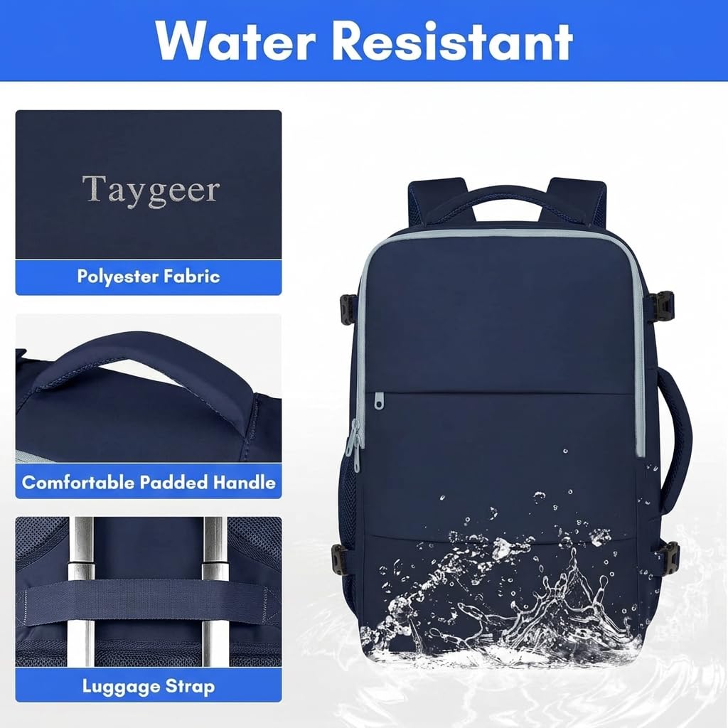 Taygeer Mochila de Artículo Personal para Mujer (35L / Azul Tinta)