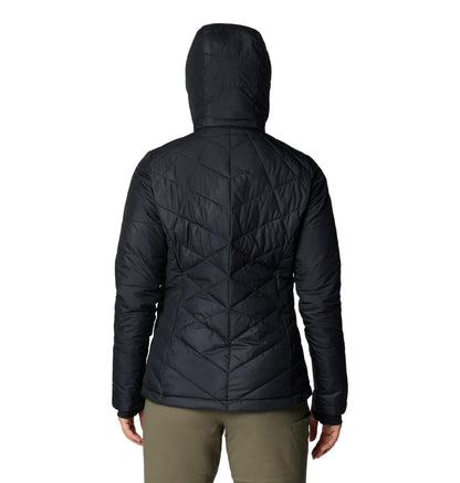 Columbia Chaqueta Acolchada con Capucha para Mujer (Negro / Talla M)