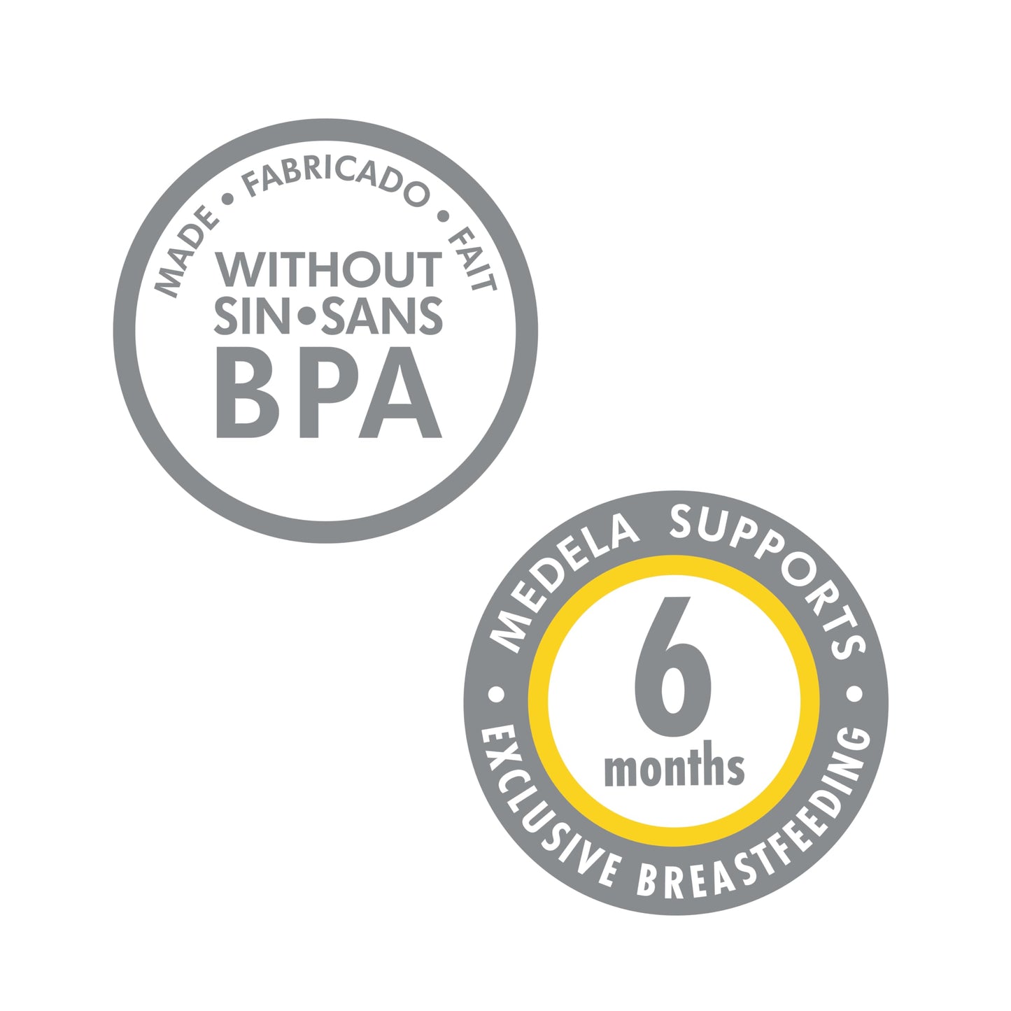 Medela Biberones para Recolección y Almacenamiento de Leche Materna (Paquete de 6)