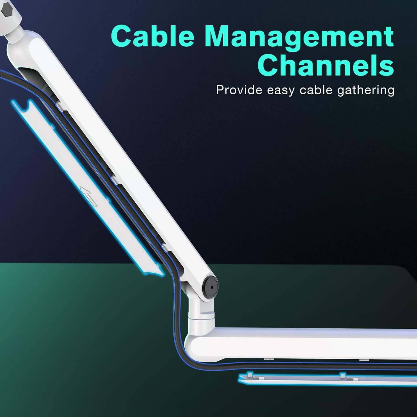 FIFINE Brazo Articulado para Micrófono de Perfil Bajo (Blanco / BM88W)