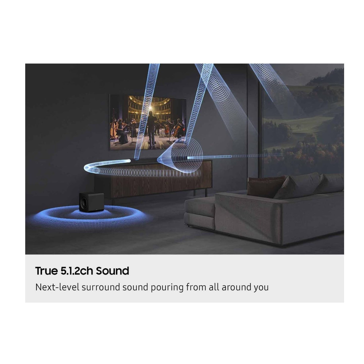 Samsung Barra de Sonido y Subwoofer Serie Q Q800F (5.1.2 Canales)