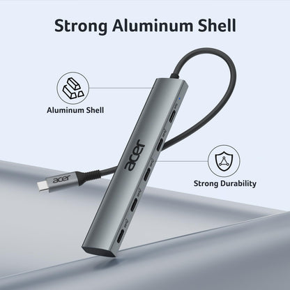 Acer Hub USB C Divisor de 10 Gbps (100W PD)