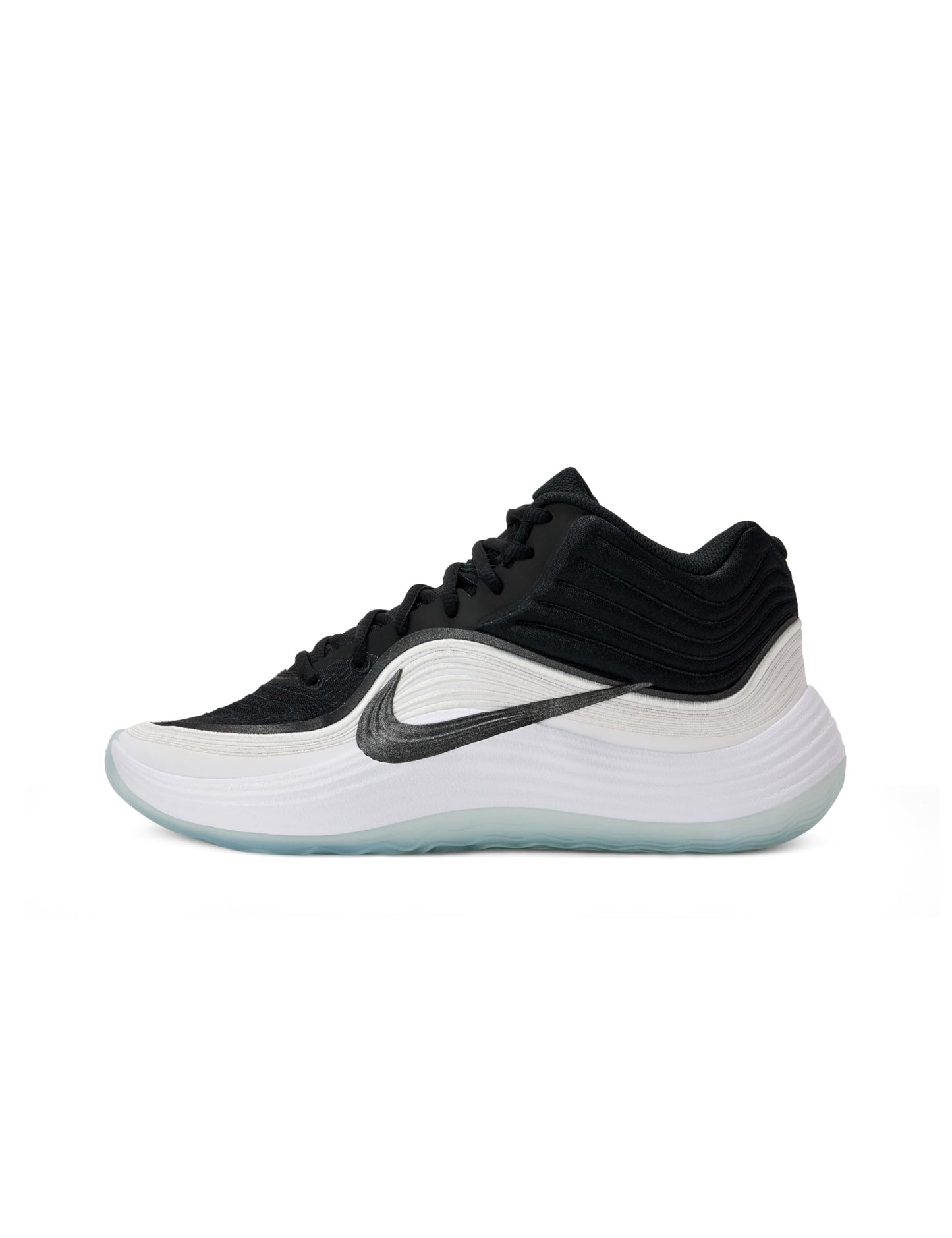 Nike Men's Precision 8 Mid Basketball Shoes, Black/Black-White-Ice Blue