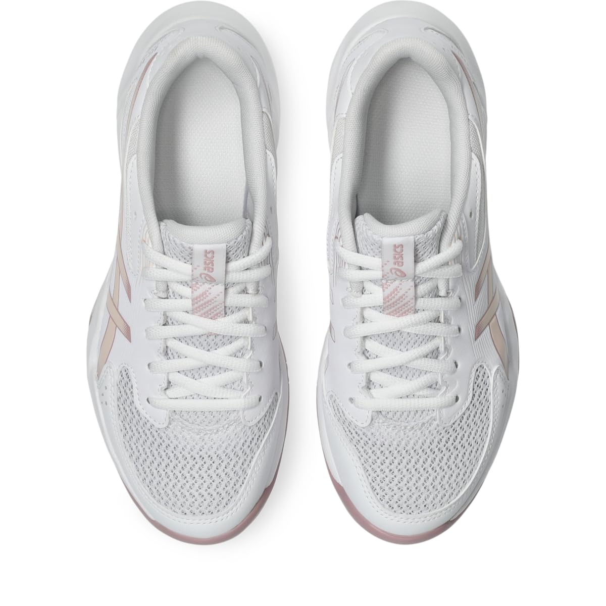 ASICS Women's Gel-Rocket 12 Volleyball Shoes, White/Pearl Pink