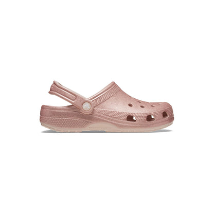 Crocs Unisex-Adult Classic Sparkly Clog, Metallic and Glitter Shoes, Quartz Glitter
