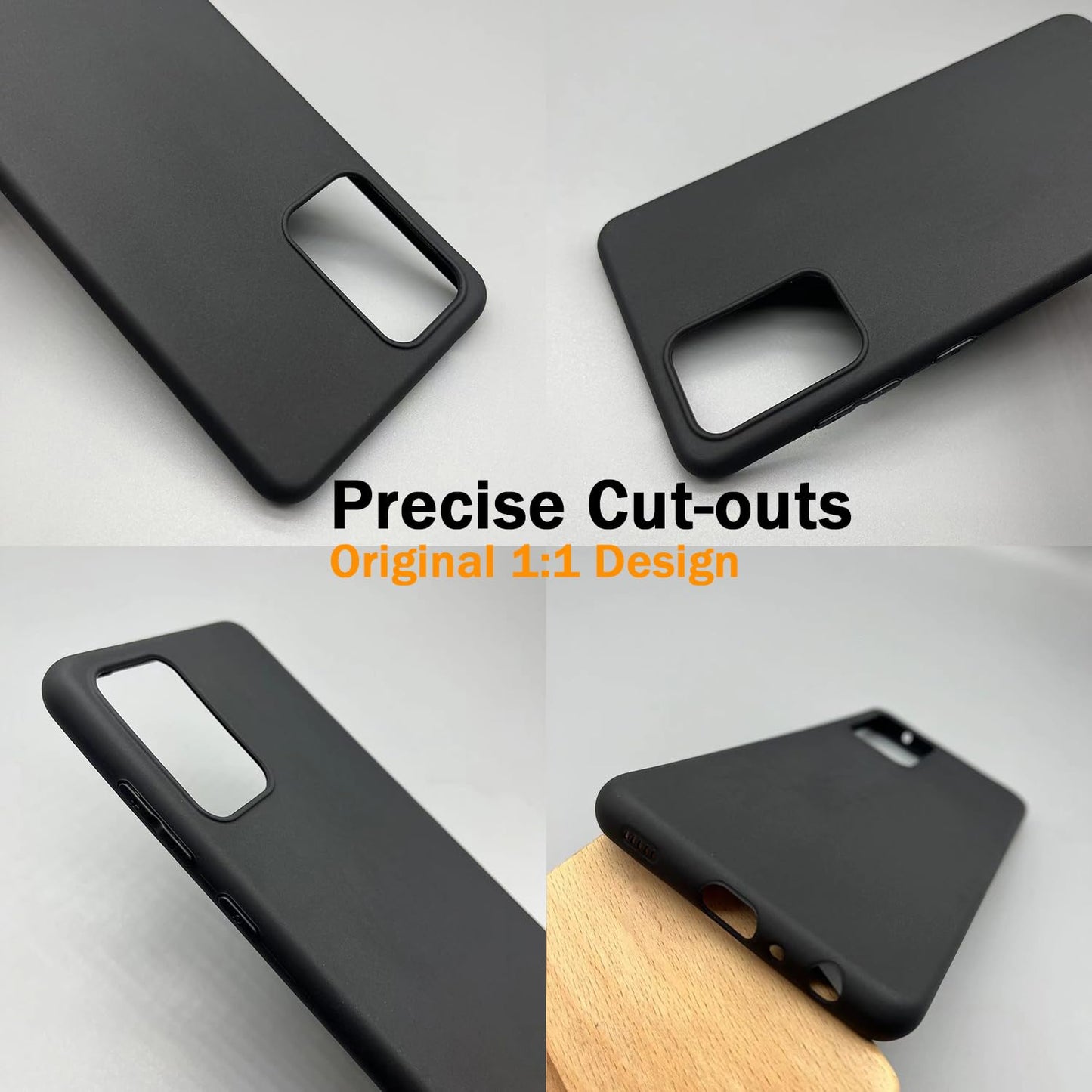 TENOC Funda para Teléfono Samsung Galaxy A52 4G/5G (Negro)