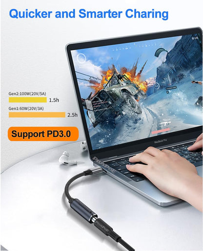 PLUSPOE Cable de Carga de Energía a USB Tipo C (100W)