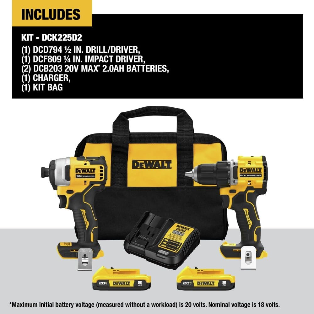20V MAX Kit de Herramientas Eléctricas (2-KIT)