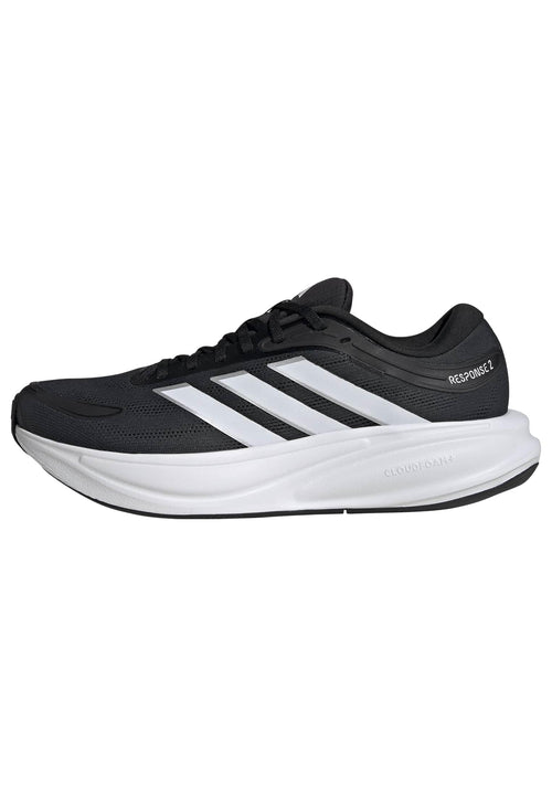 adidas Men's Response 2 Running, Black/White/Matte Silver