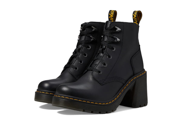 Dr. Martens, Women's Jesy 6 Tie Boot, Black Sendal