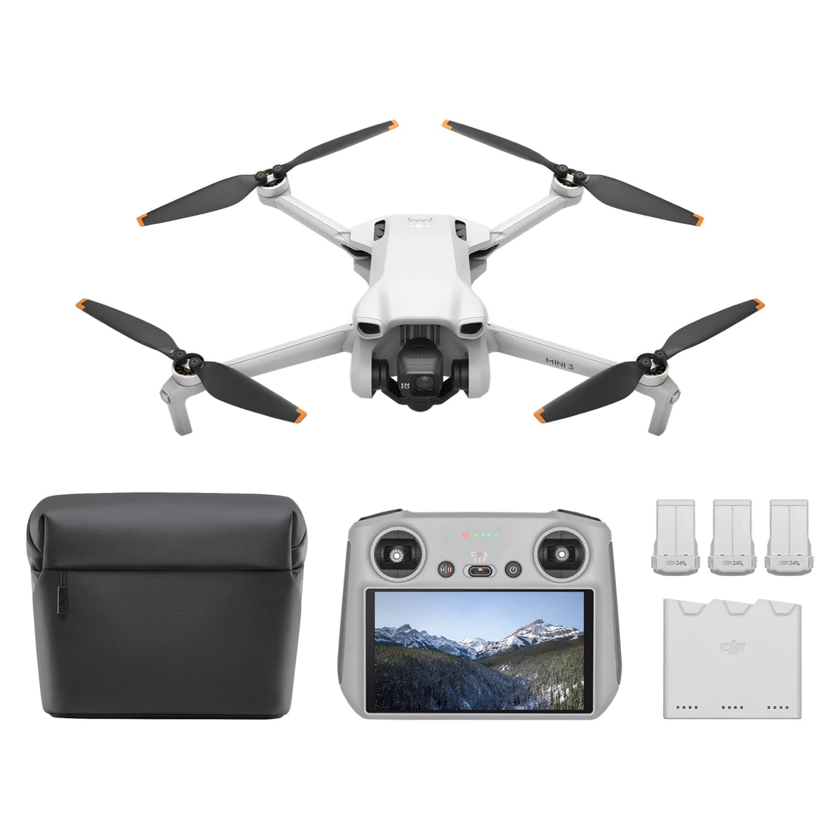 DJI Mini 3 Fly More Combo With DJI RC, 3 Batteries