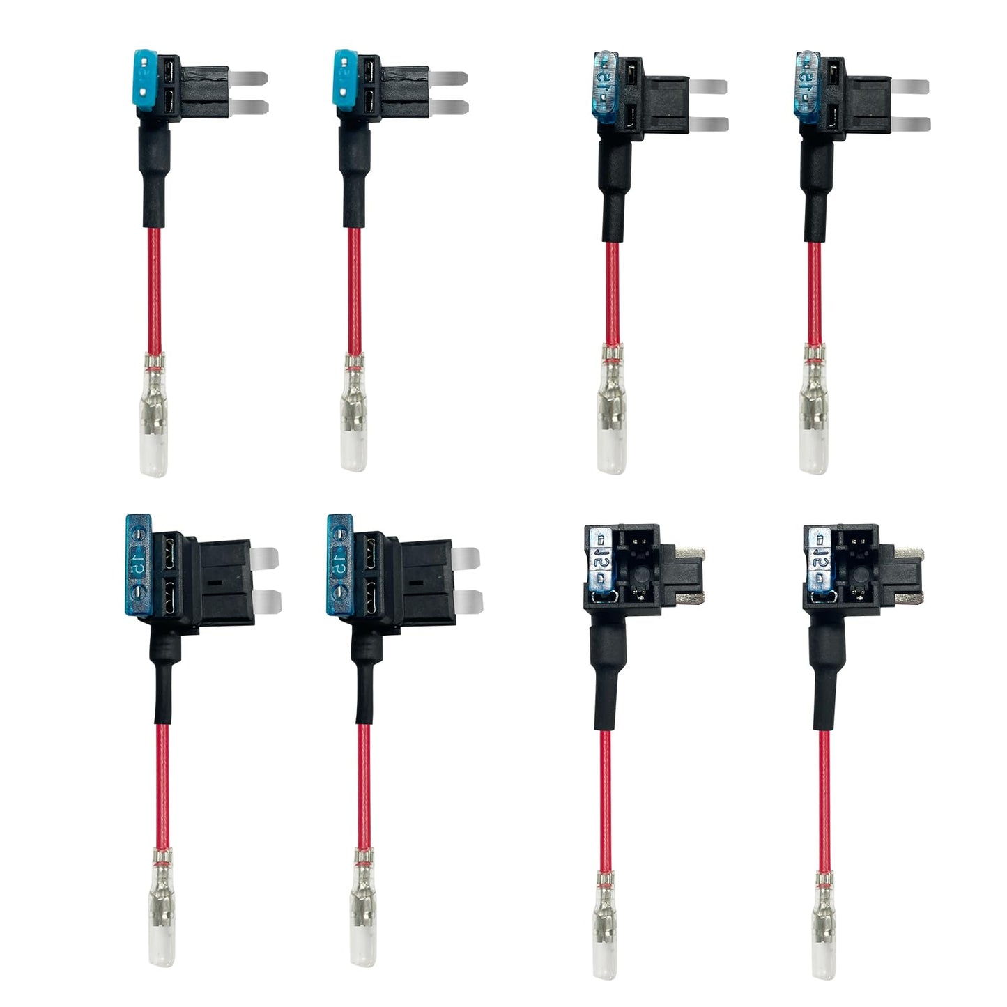 REDTIGER Kit de Cables para Cargador de Cámara de Salpicadero F7N (Doble-4 Fusibles)