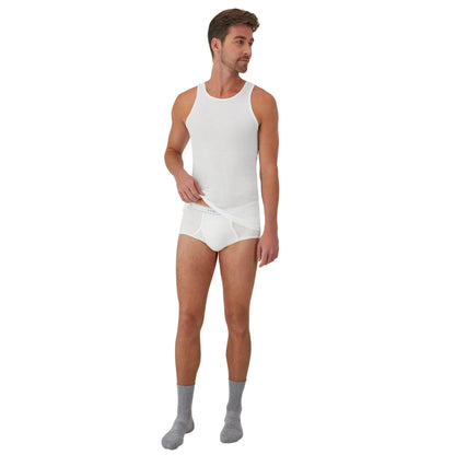 Hanes Calzoncillos de Algodón para Hombre (Paquete de 6 / Blanco)