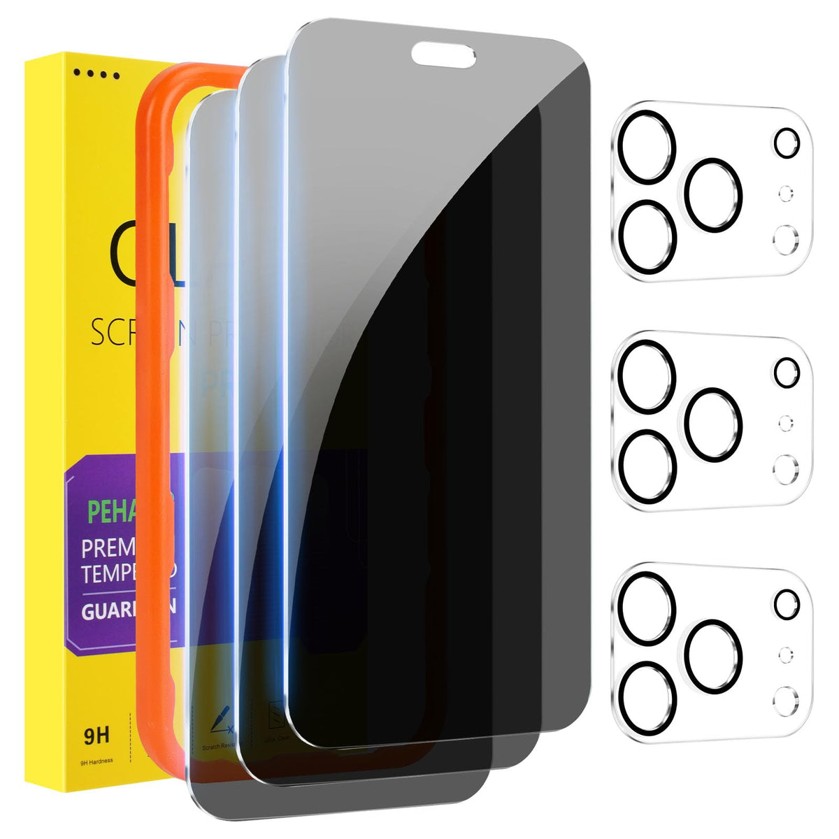 PEHAEL Protector de Pantalla de Privacidad y Lente (iPhone 18 Pro Max)