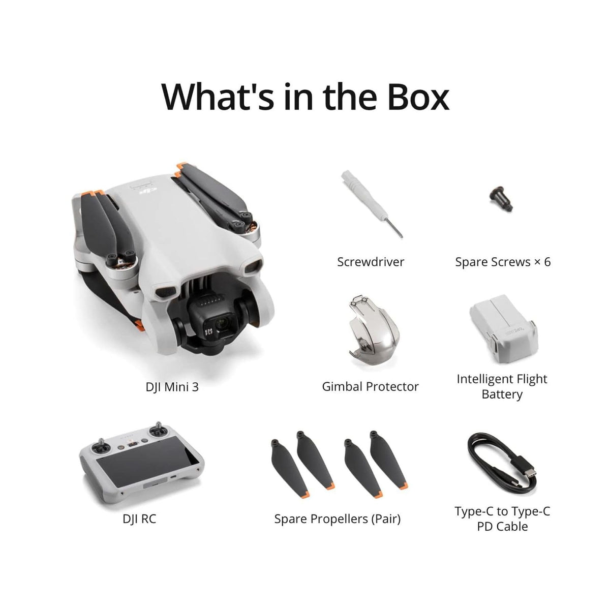DJI Mini 3 With DJI RC, 3-Axis Mechanical Gimbal Mini Camera Drone