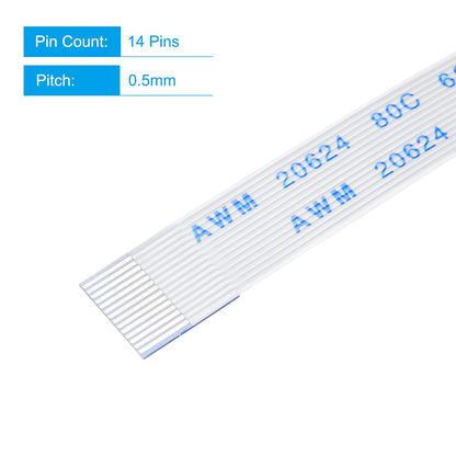 MECCANIXITY Cable Flexible Plano FFC FPC (Paquete de 5 / 300mm)