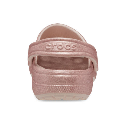 Crocs Unisex-Adult Classic Sparkly Clog, Metallic and Glitter Shoes, Quartz Glitter