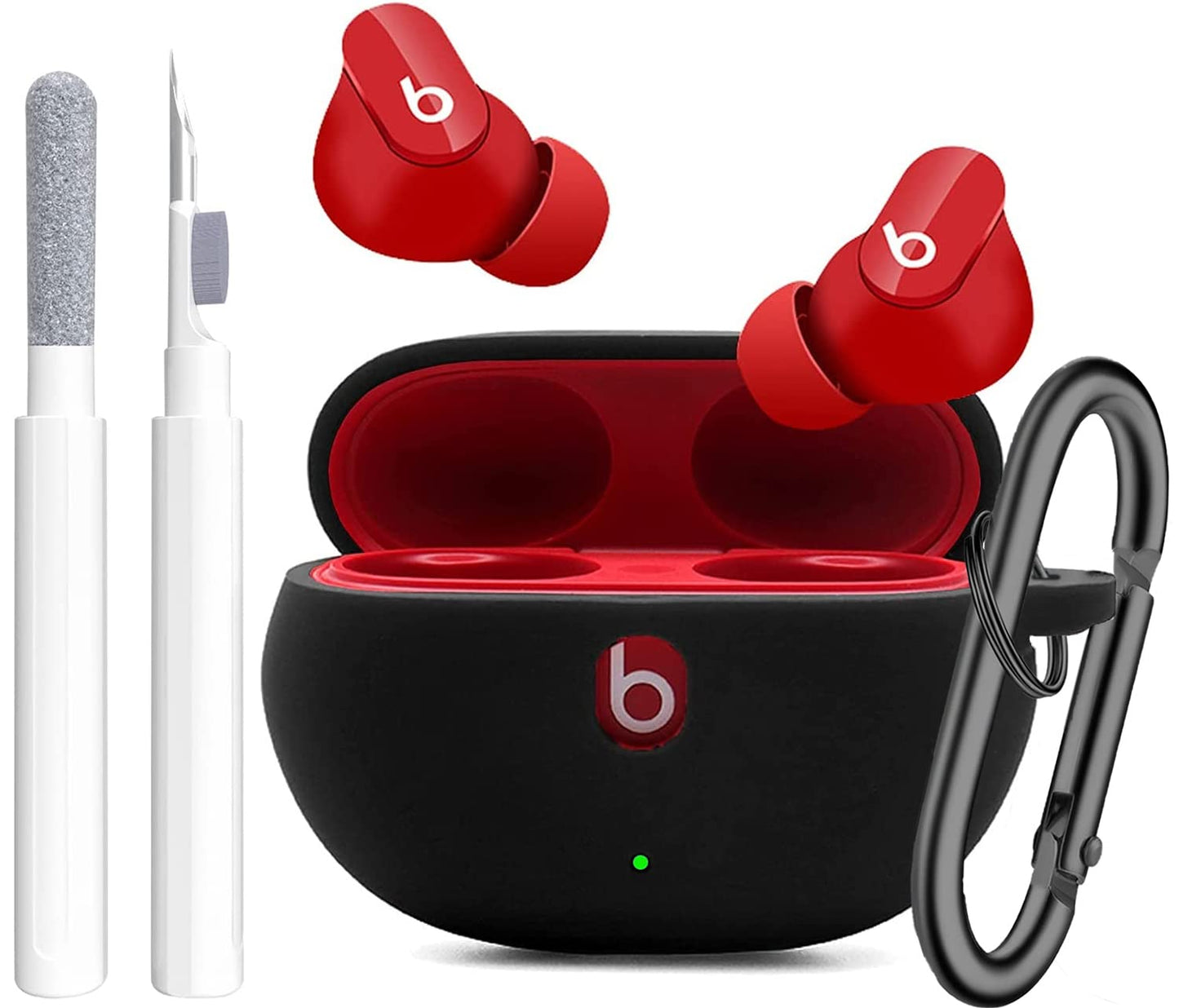 Olytop Funda Protectora para Auriculares Beats Studio Buds (Negro)