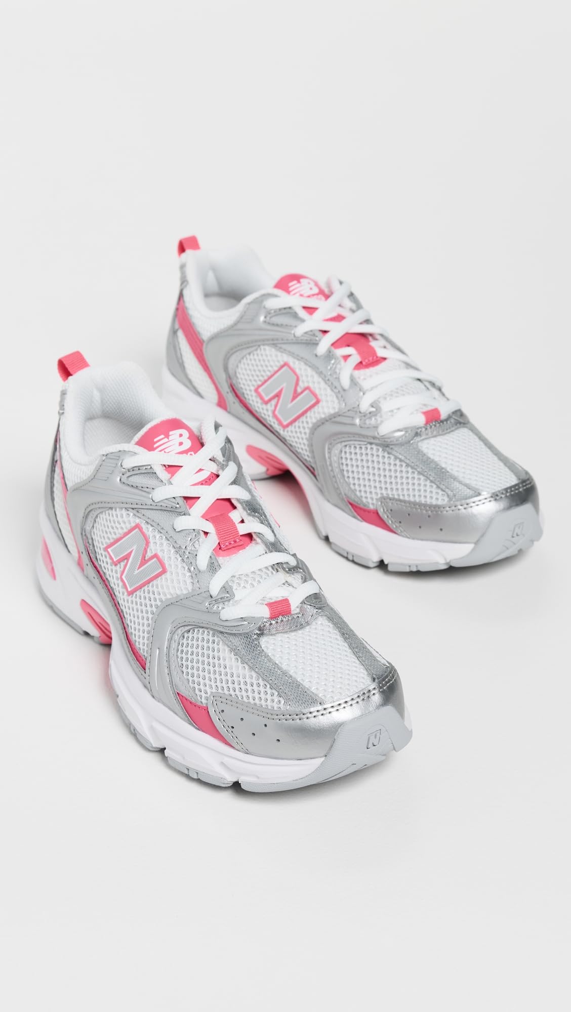 New Balance Unisex 530 Silver Metallic/Dragon Berry