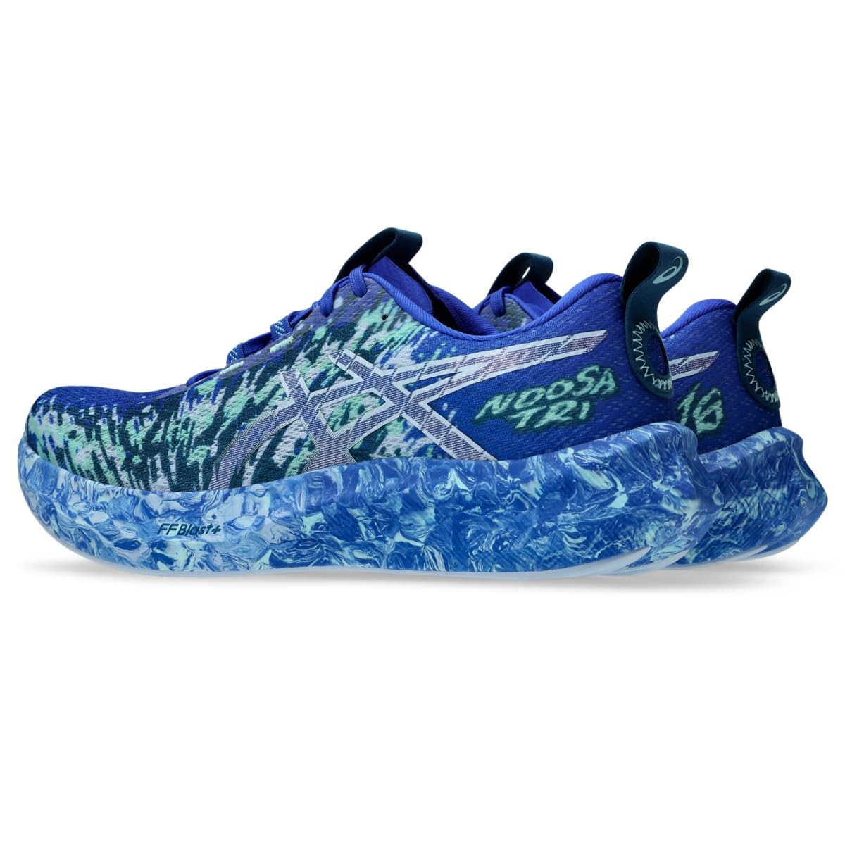 ASICS Men's Noosa TRI 16 Running Shoes, NEON Blue/Illuminate Mint