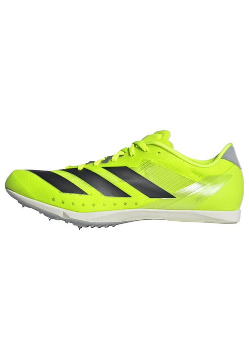 adidas Unisex-Adult Adizero Distancestar Track and Field, Lucid Lemon/Black/Halo Silver