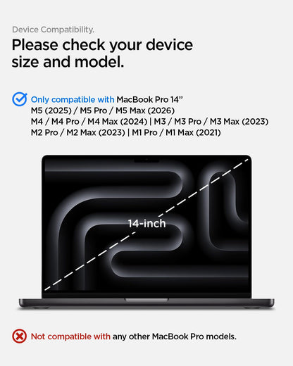 Spigen Protector de Pantalla de Vidrio Templado GlasTR Slim (MacBook Pro 14")