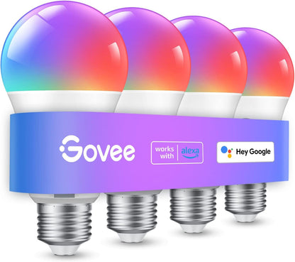 Govee Bombillas Inteligentes LED (Paquete de 4 / 800 Lúmenes)