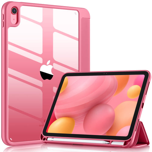 Wenlaty Funda Protectora Plegable para iPad (Rosa Sandía)
