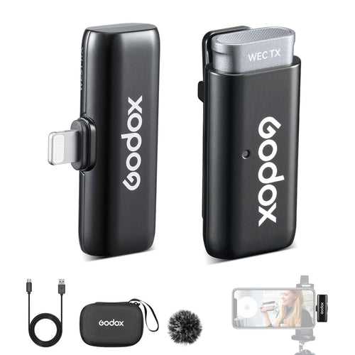 GODOX Micrófono Inalámbrico WES1 Kit1 (1TX + 1RX Lightning)