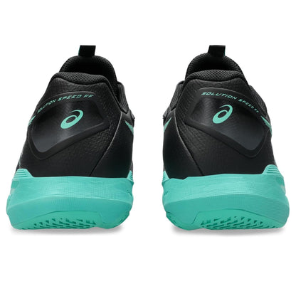 ASICS Men's Solution Speed FF 4 Tennis Shoes, Black/Aurora Green
