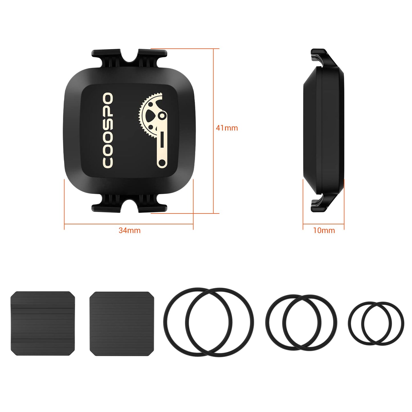 COOSPO Sensor Inalámbrico de Velocidad y Cadencia para Bicicletas