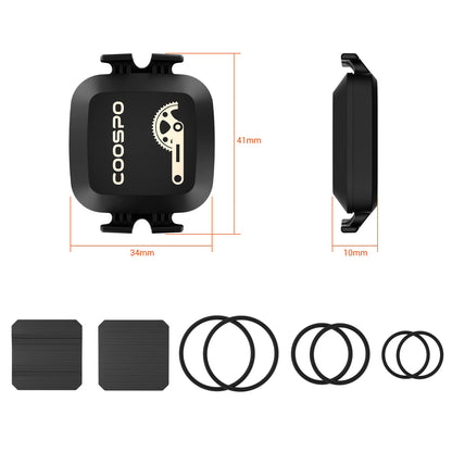 COOSPO Sensor Inalámbrico de Velocidad y Cadencia para Bicicletas