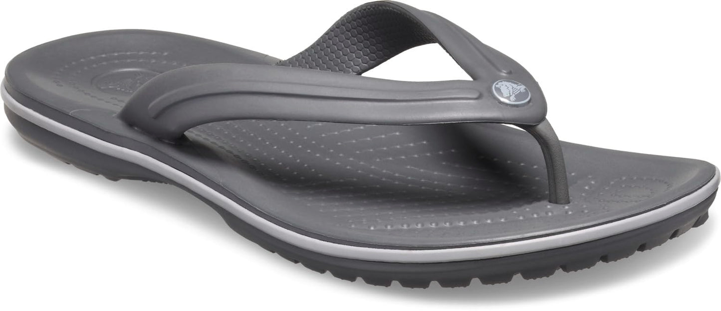 Crocs Unisex Adult Crocband Flip Flop Sandals, Slate Grey/Smoke