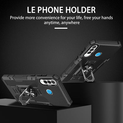 Sidande Funda Protectora con Soporte Magnético para Huawei P30 Lite (Negro)