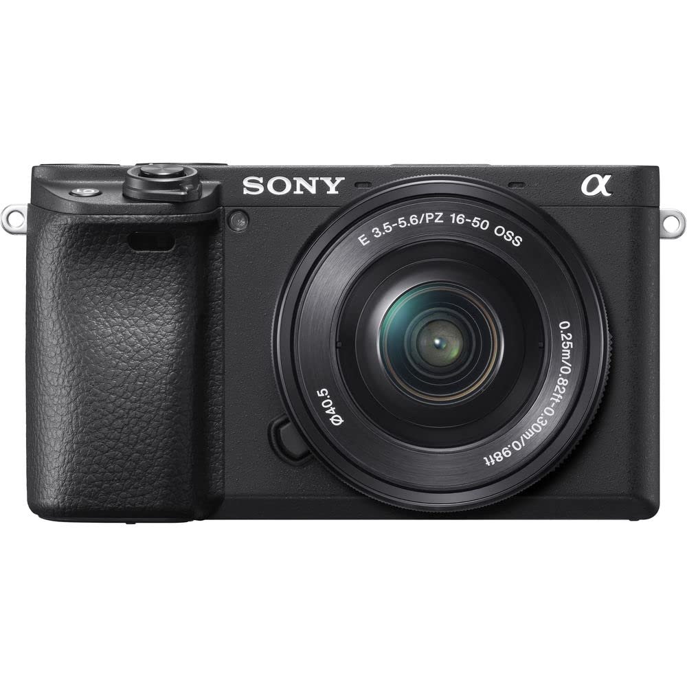 Sony Alpha a6400 Mirrorless Digital Camera with 16–50mm Power Zoom Lens (ILCE-6400L/B) – 24.2 MP APS-C, 4K Video, Real-Time Eye AF w/Sony E 55-210mm f/4.5-6.3 OSS Lens + 64GB Card and More