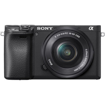 Sony Alpha a6400 Mirrorless Digital Camera with 16–50mm Power Zoom Lens (ILCE-6400L/B) – 24.2 MP APS-C, 4K Video, Real-Time Eye AF w/Sony E 55-210mm f/4.5-6.3 OSS Lens + 64GB Card and More