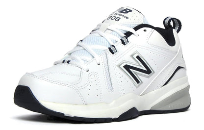 New Balance Men's 608 V5 Casual Comfort Cross Trainer, White/Navy