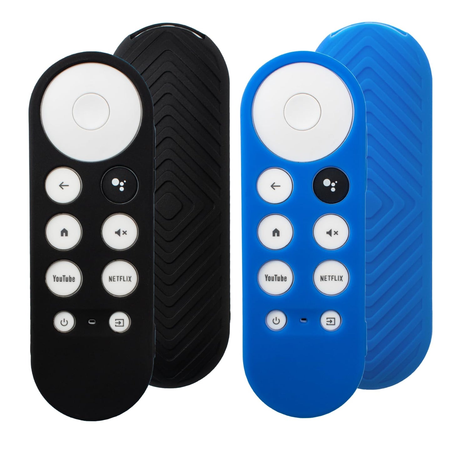 Funda Protectora para Control Remoto por Voz Chromecast 2020 (Azul Océano y Negro)