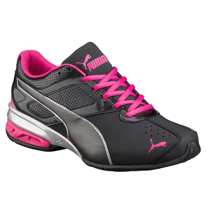 PUMA Women's Tazon 6 Sneakers, Puma Black/Puma Silver/Beetroot Purple