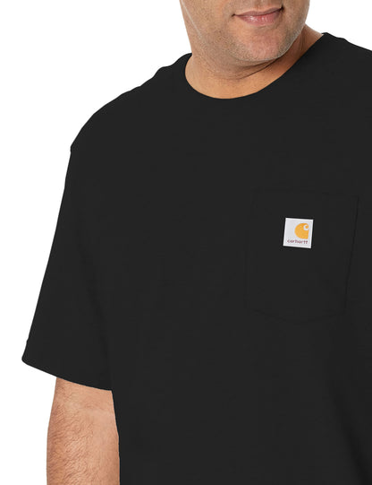 Carhartt Camiseta con Bolsillo Iconic K87 para Hombre (Negro / Talla L)