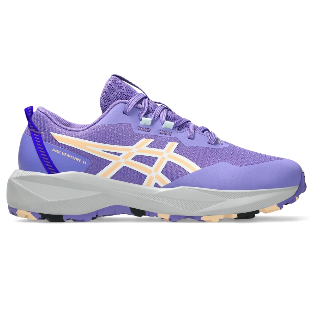 ASICS Kid's PRE Venture 11 Grade School Running Shoes, Amethyst/Apricot Crush