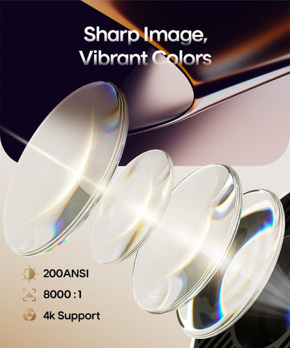 Alwtniet HY300Pro Mini Proyector Inteligente (Soporte 4K)