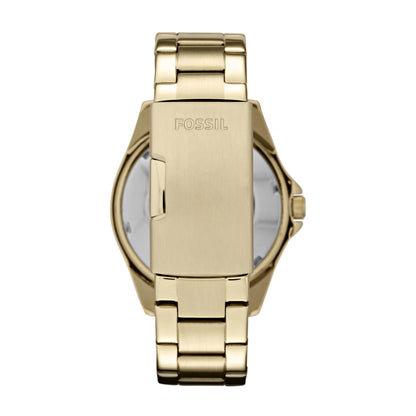 Fossil Women's Watch, Riley Quartz Stainless Steel Multifunction Watch for Women, Color: Gold Glitz