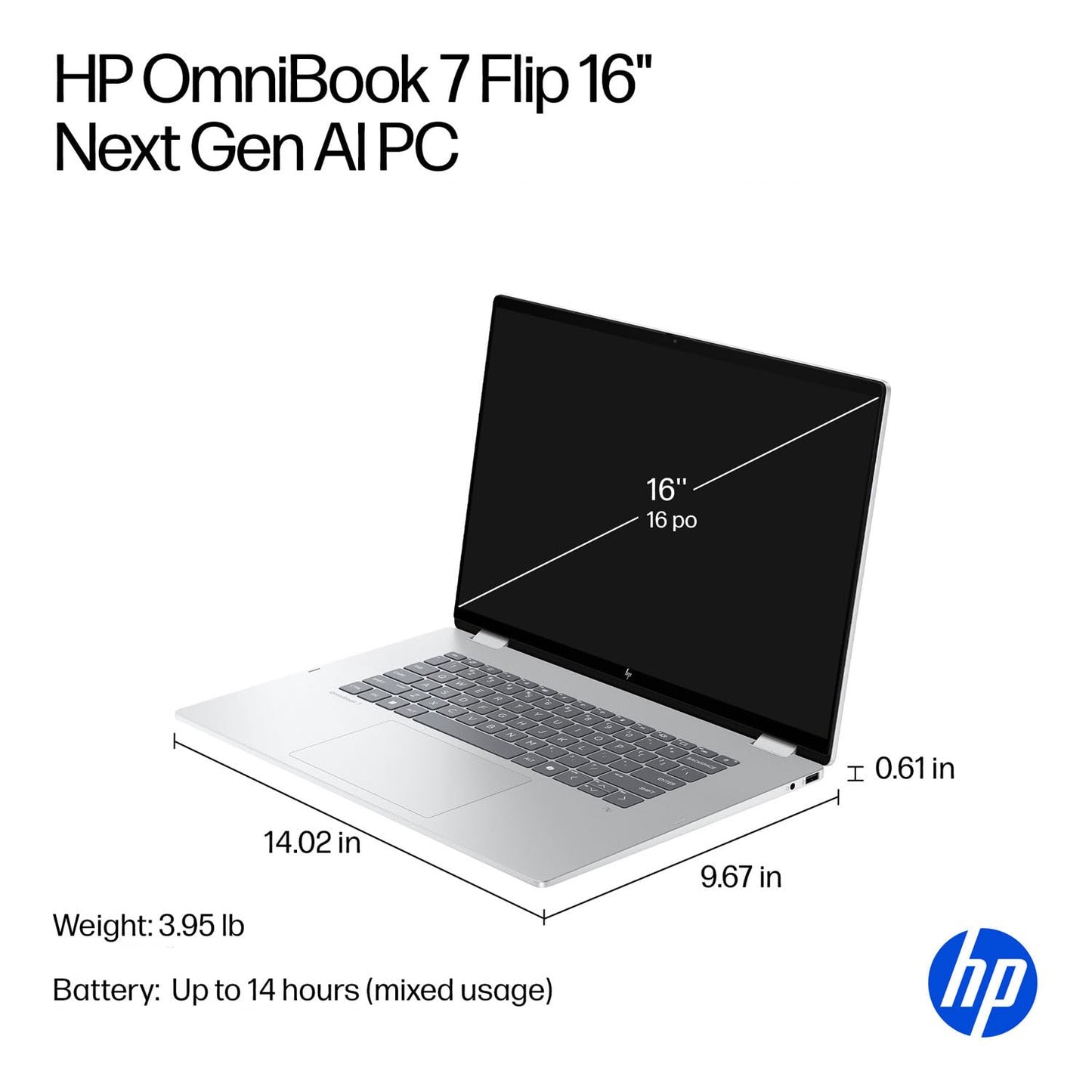 HP OmniBook 7 Flip 2026 Laptop 2 en 1 (16" FHD+ / 32GB RAM)