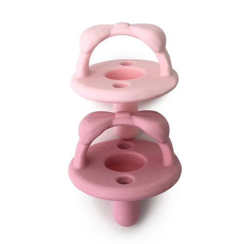 Itzy Ritzy Chupones de Silicona (Set de 2 / Light & Dark Pink)
