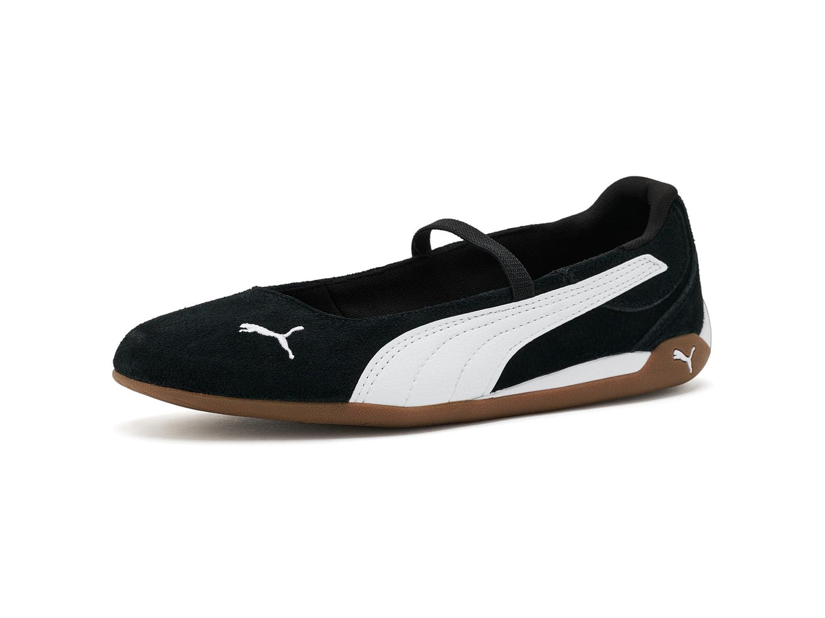 PUMA Women's Replicatch Ballet Shoes, Black- White-Gum AH26